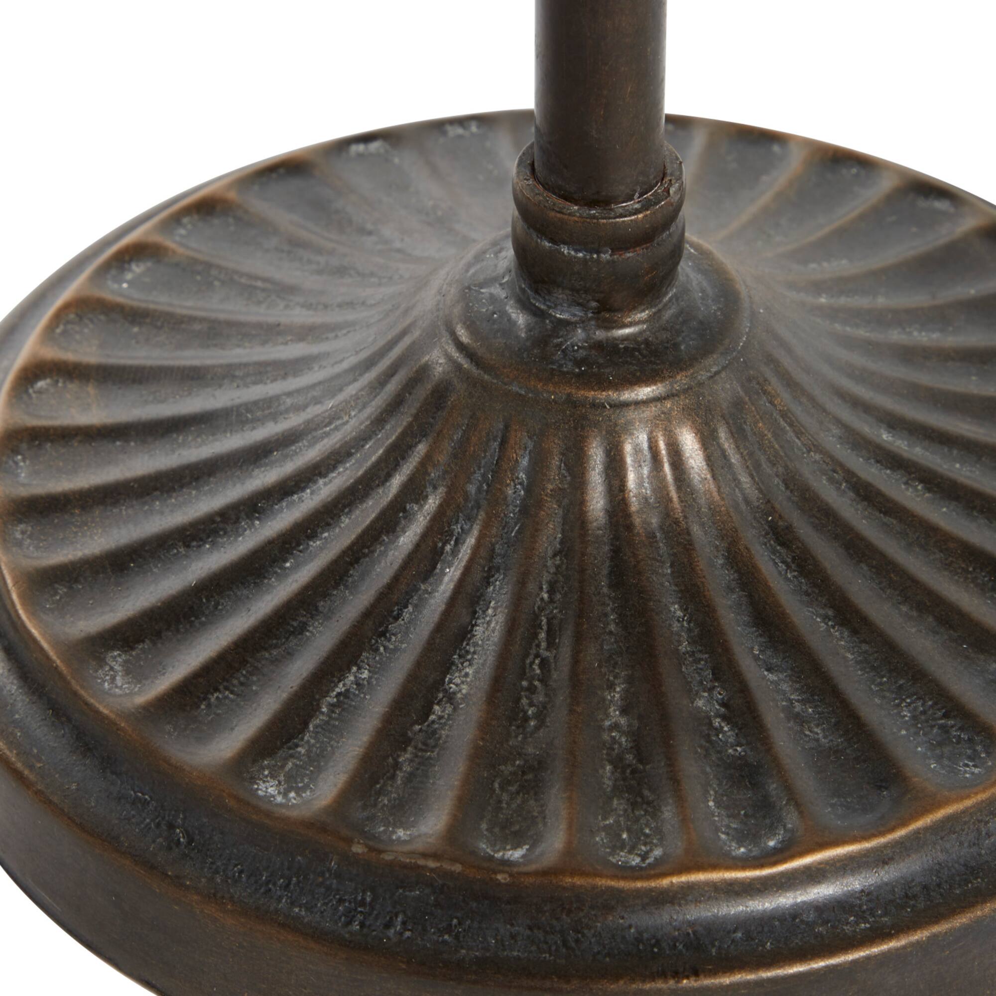Black Metal Eclectic Candle Holder Lantern, 60" x 15" x 12"